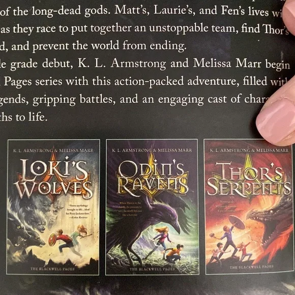 3 books LOKI’s wolves ODIN’s ravens THOR’S serpents K L Armstrong & Meli… - Picture 5 of 5